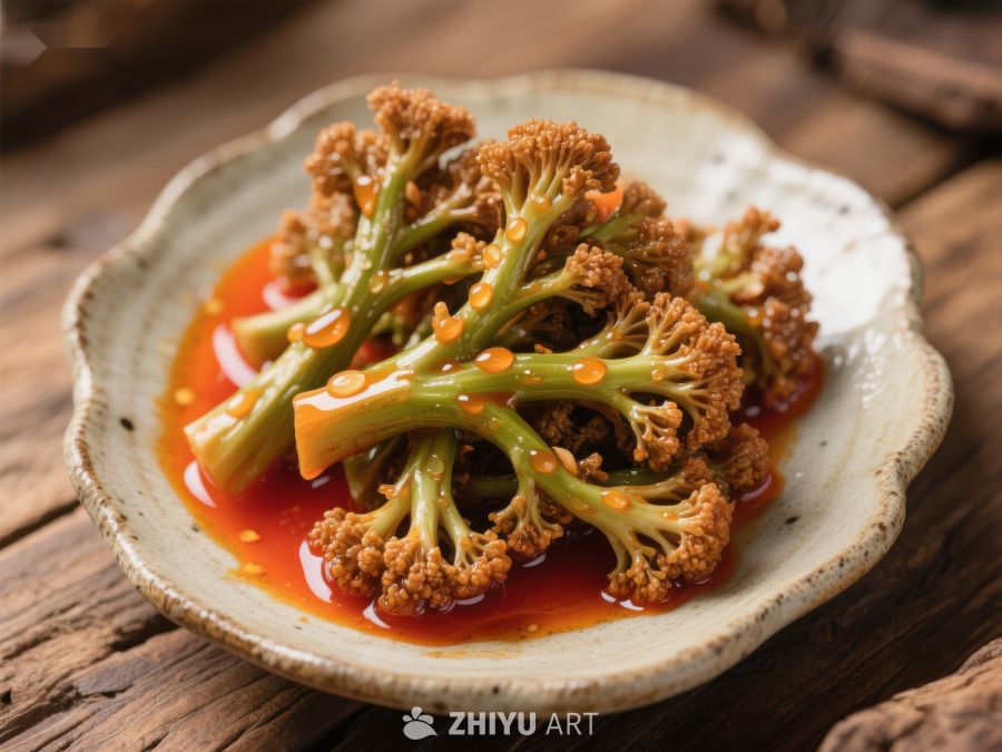 香辣花菜，美味佳肴 1568