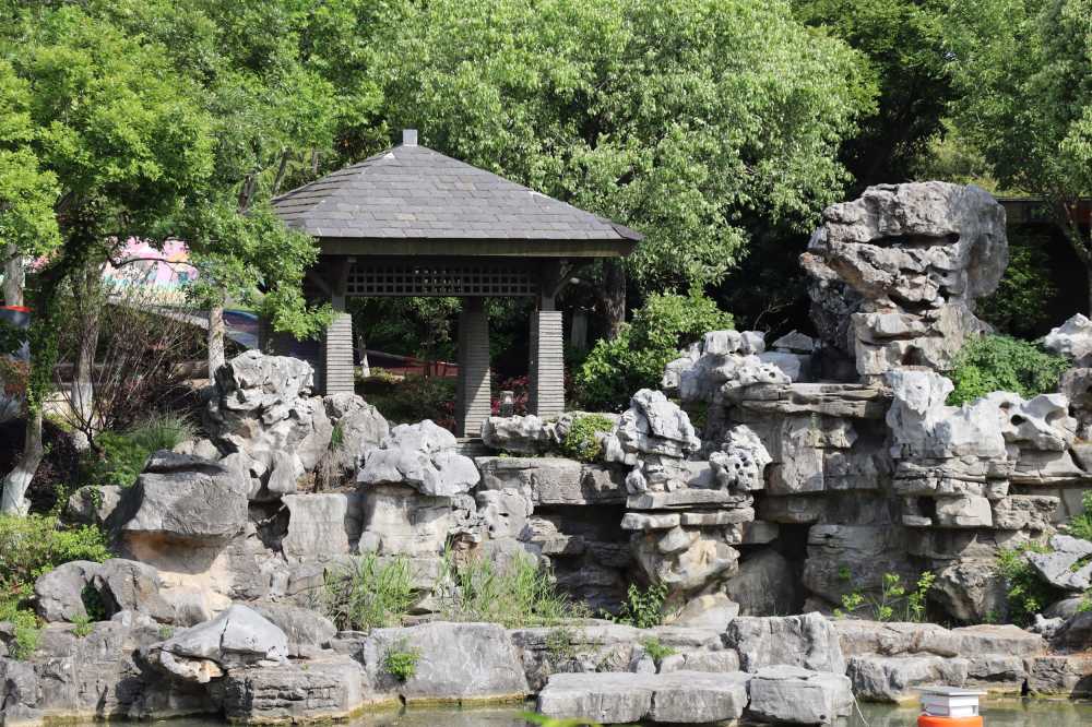 常州凤凰公园假山一角