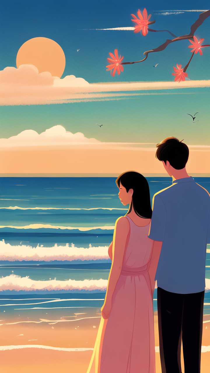 海报情侣插画