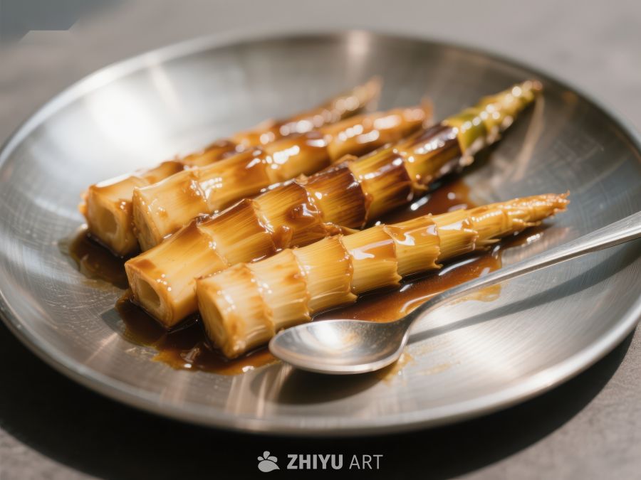 酱汁竹笋摆盘 329