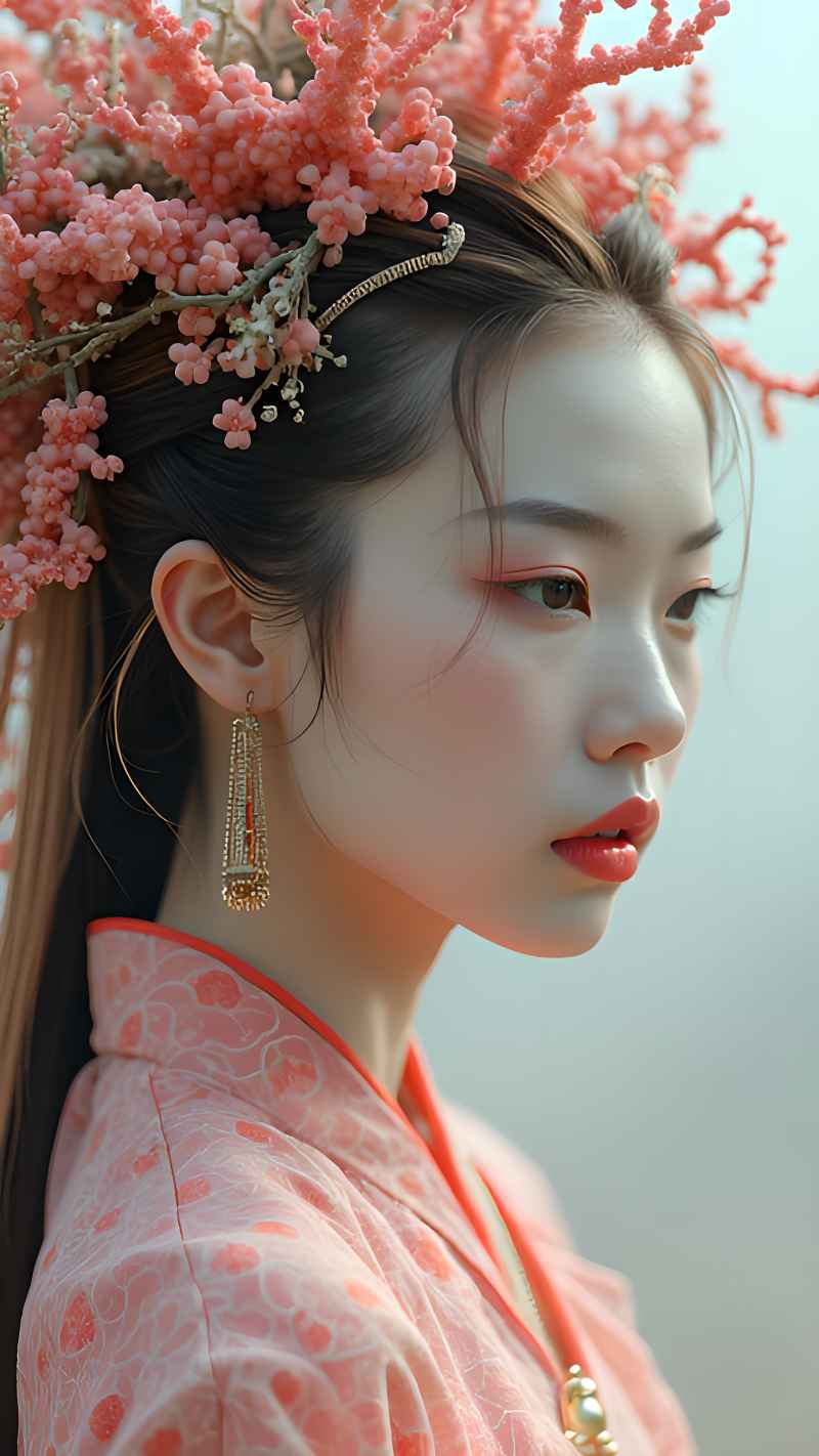 森林系列五颜六色古风艺术美女 25