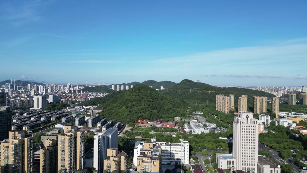 航拍台州白云飞瀑公园