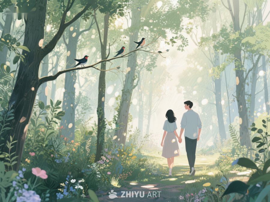 林间漫步，鸟语花香 473