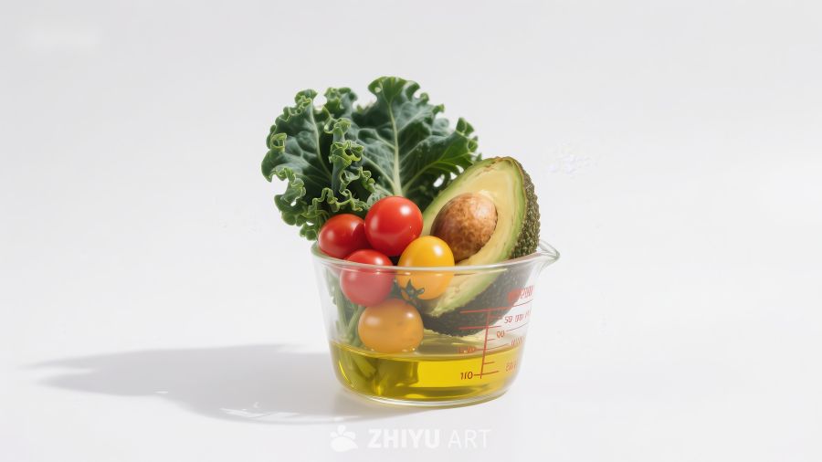 蔬菜与油的健康组合