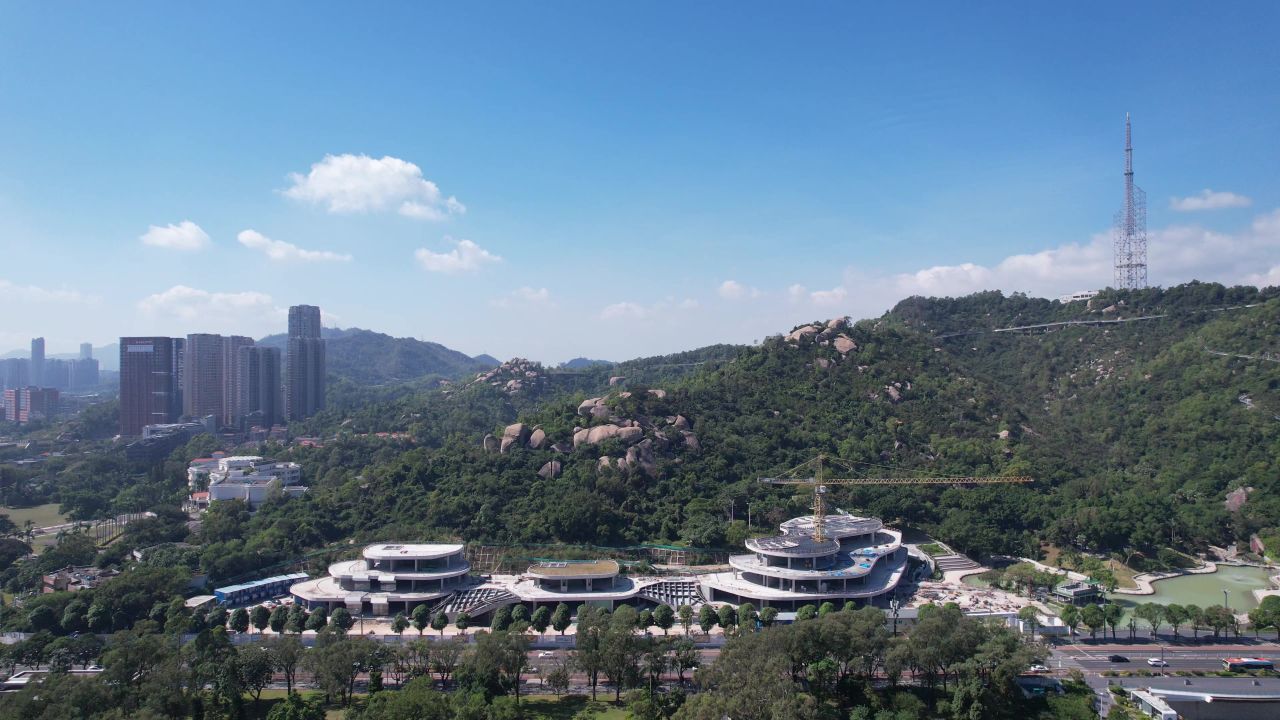 广东珠海城市风光航拍 