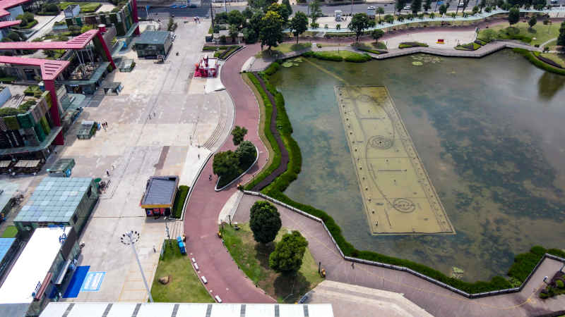 贵州贵阳城市风光航拍图 