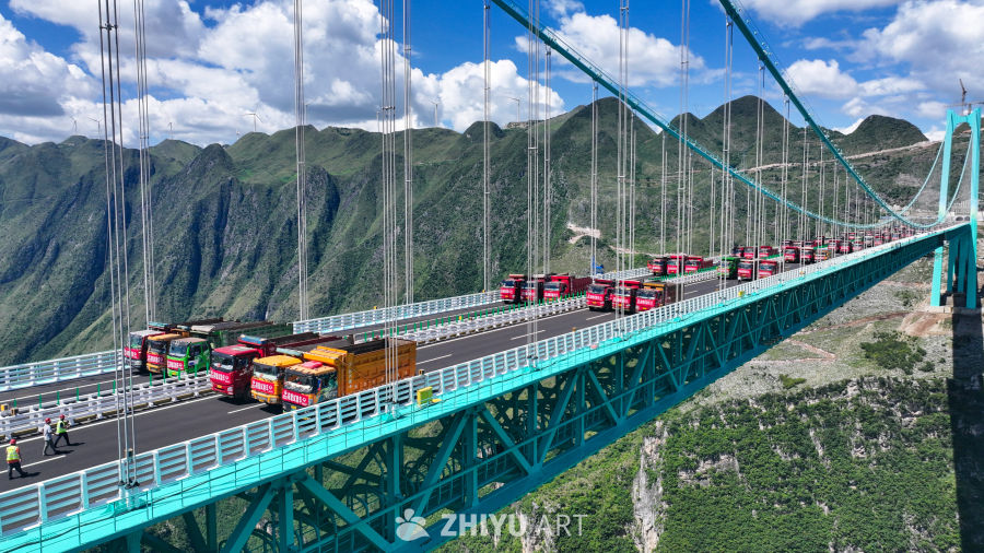 贵州花江峡谷大桥静力荷载试验 19