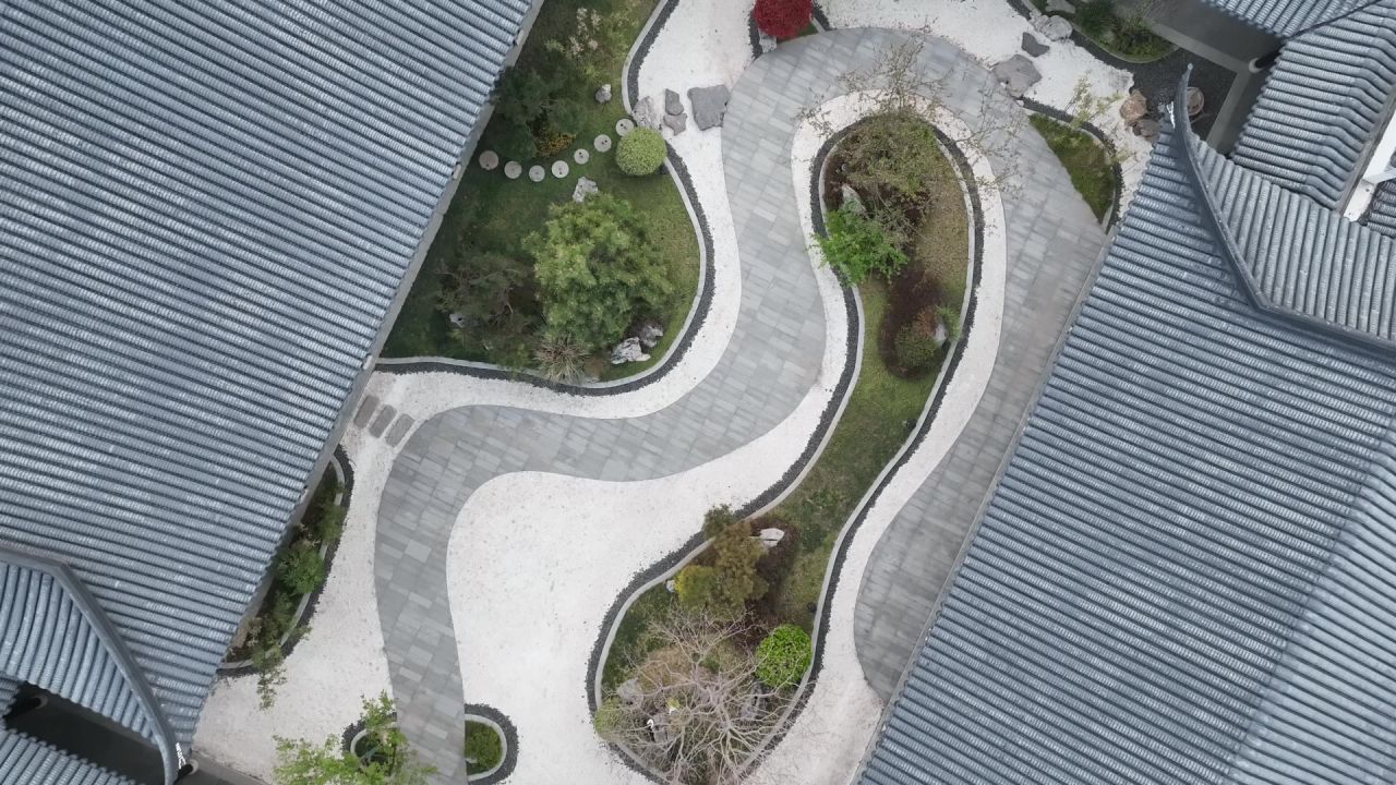 中式建筑航拍 13