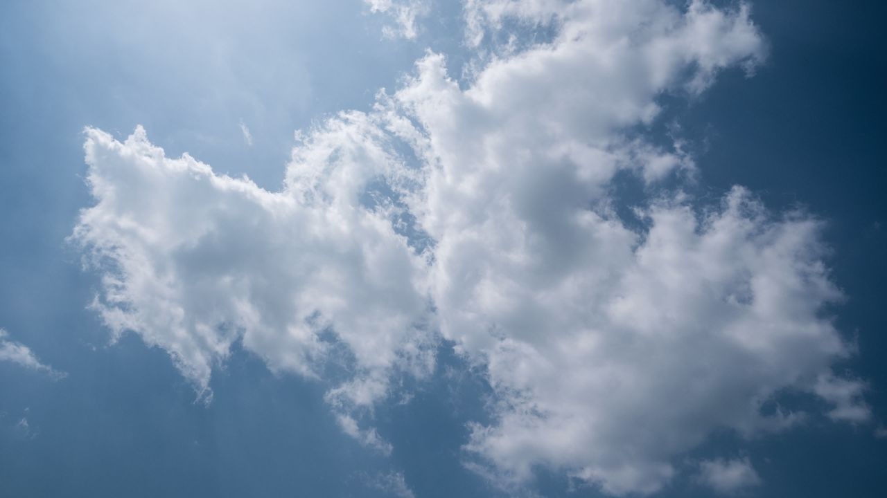 蓝天白云天空乌云天气象风云变幻