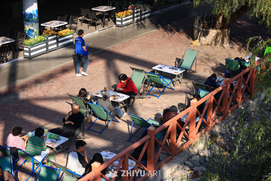 甘肃兰州中山铁桥金秋景色别样美 4