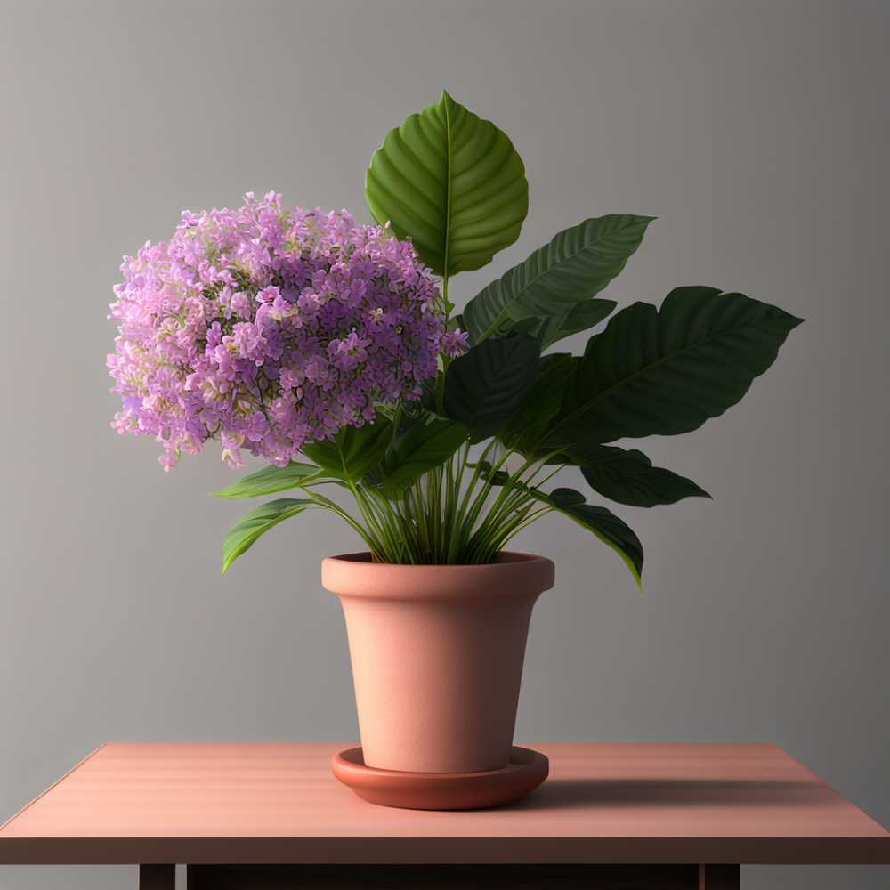 绿植花瓶摆放场景