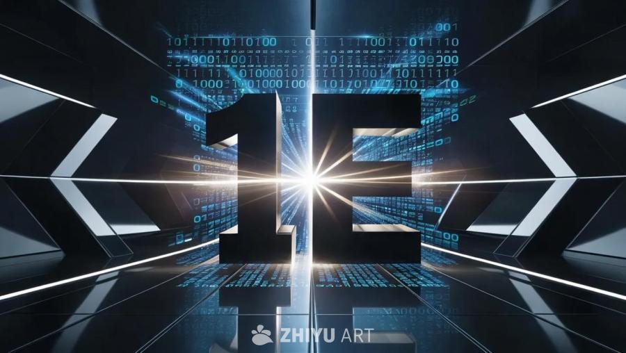 在带有光泽表面的现代环境中，黑色的“1 E”字样出