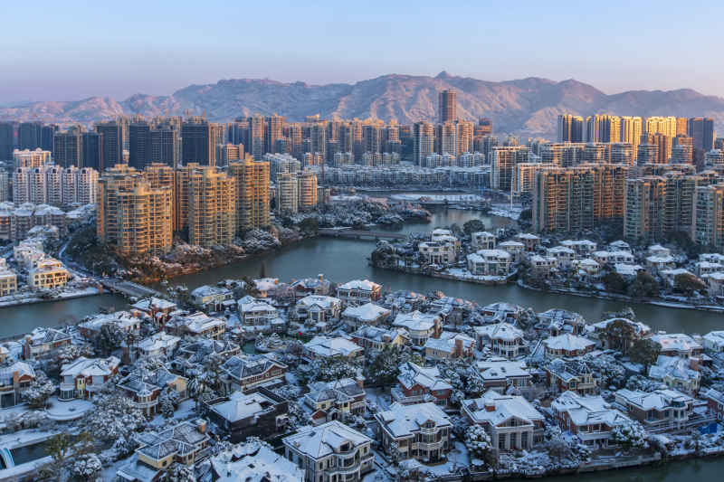 温州新城雪景 1