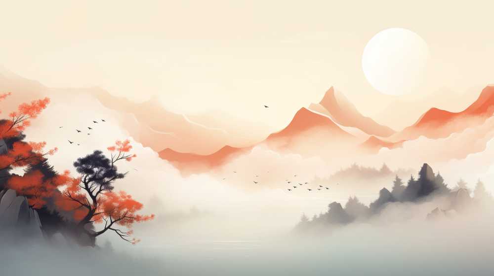 浅色唯美创意背景