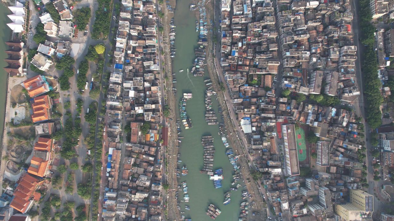 广西北海城市风光旅游景区航拍 