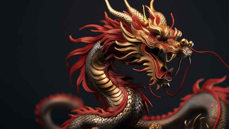 龙年，中国龙，背景图