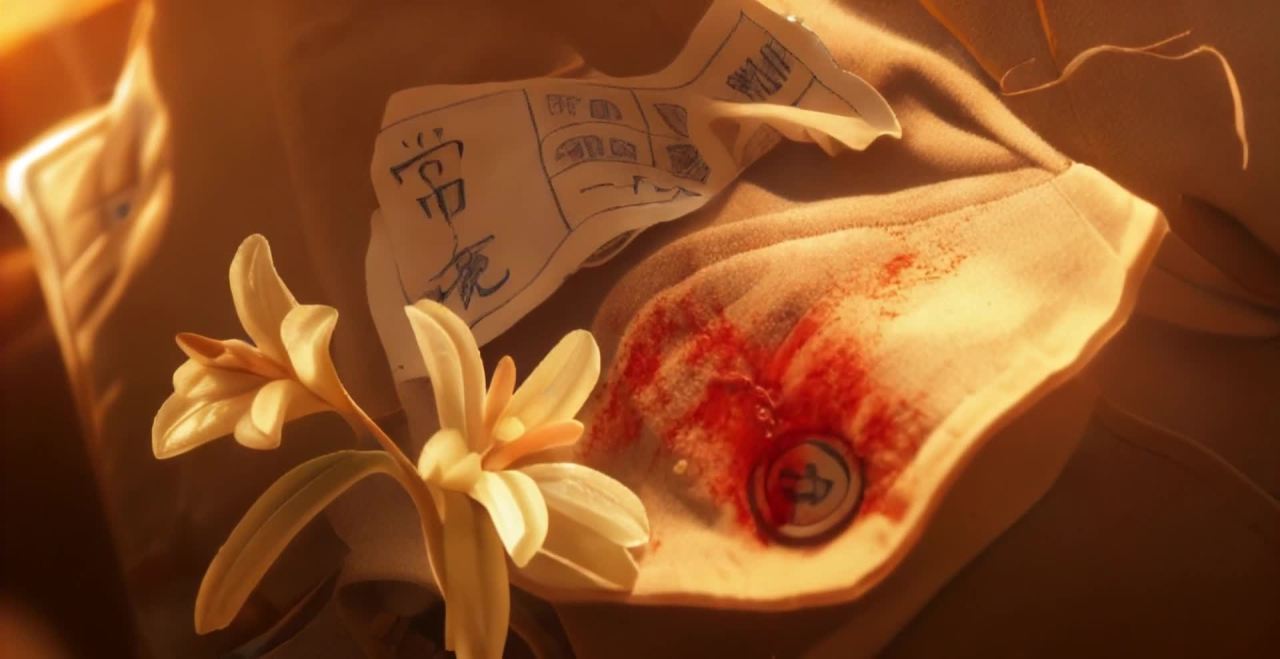 花朵、外套与纸片：暖色调的静谧之景