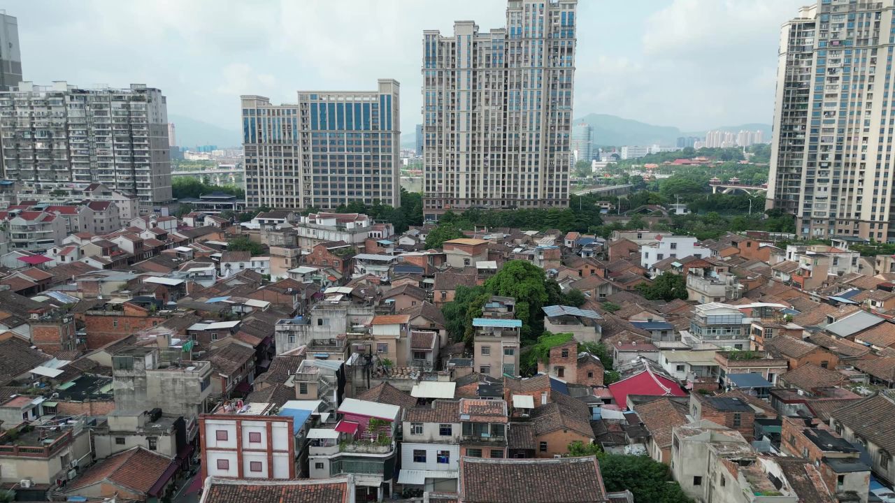  航拍福建漳州古城