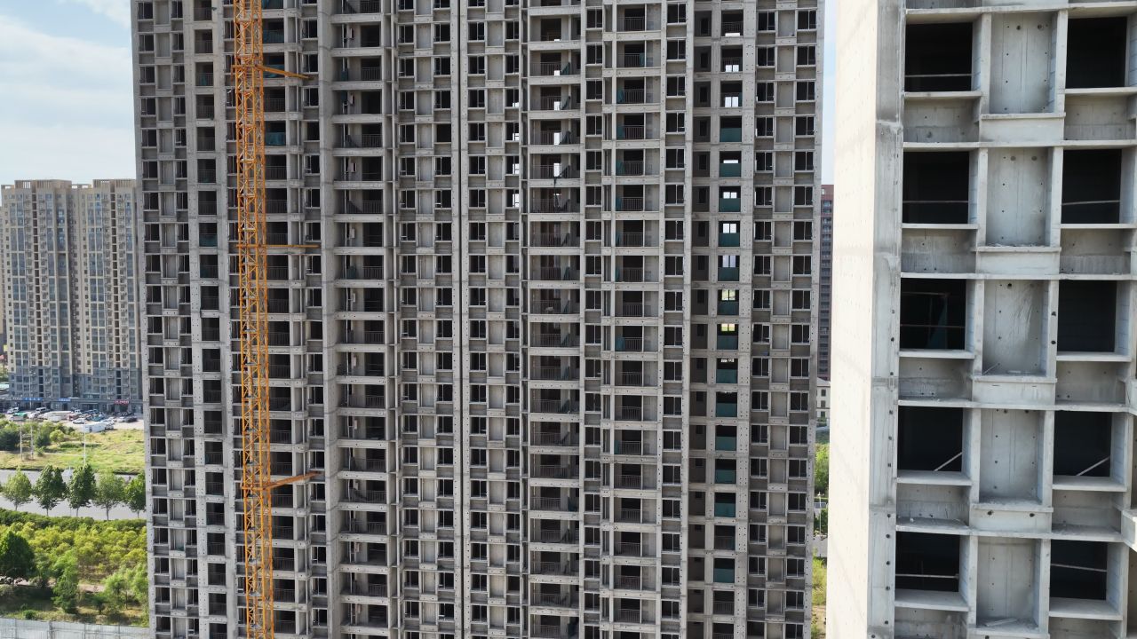 城市高楼建设全景