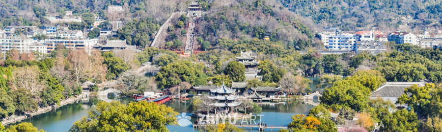 航拍浙江临海台州府城城区风光 60