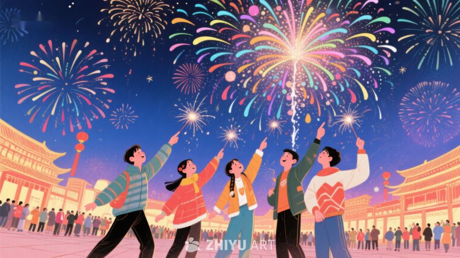 烟花绽放，欢庆时刻 1170