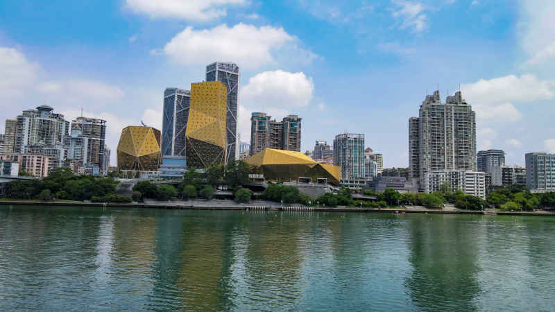 广西柳州城市风光航拍摄影图