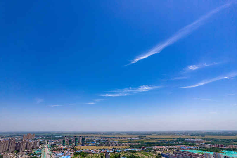湖北衡水城市建设航拍摄影图