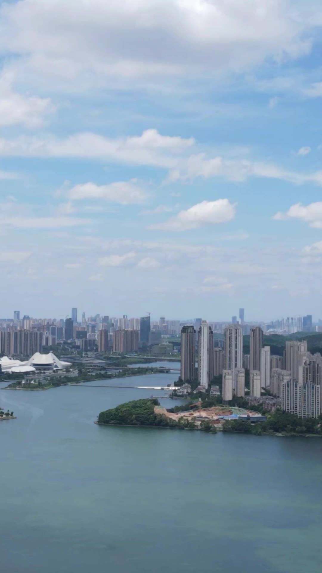  湖南 长沙 梅溪湖 风光 延时 摄影 