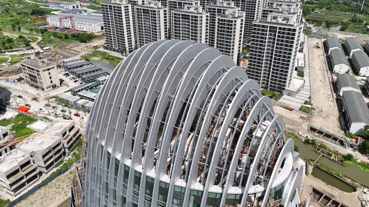 未来之城的建筑工地