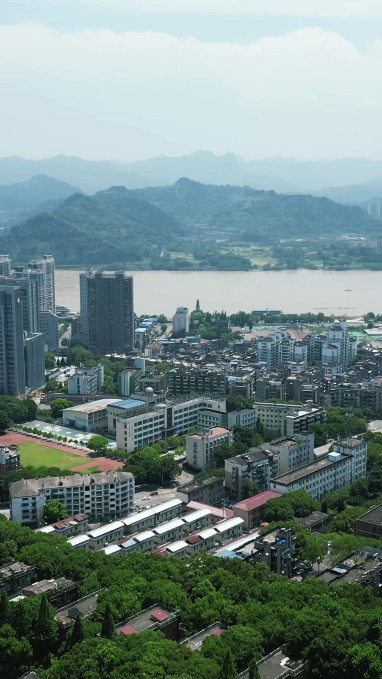  湖北宜昌城市风光航拍