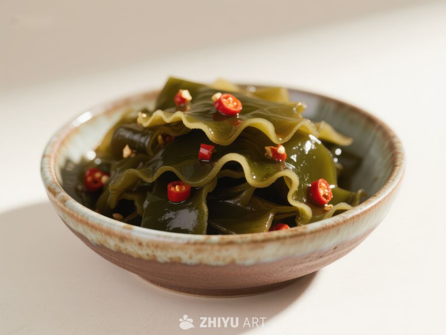 碗中盛放的海带凉菜 1506
