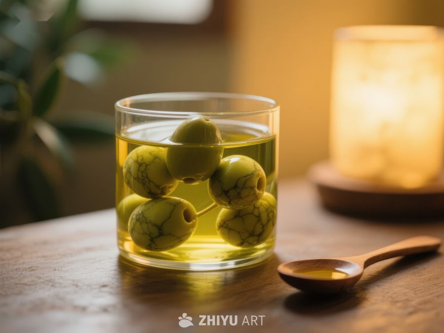 玻璃杯中的青橄榄茶 37