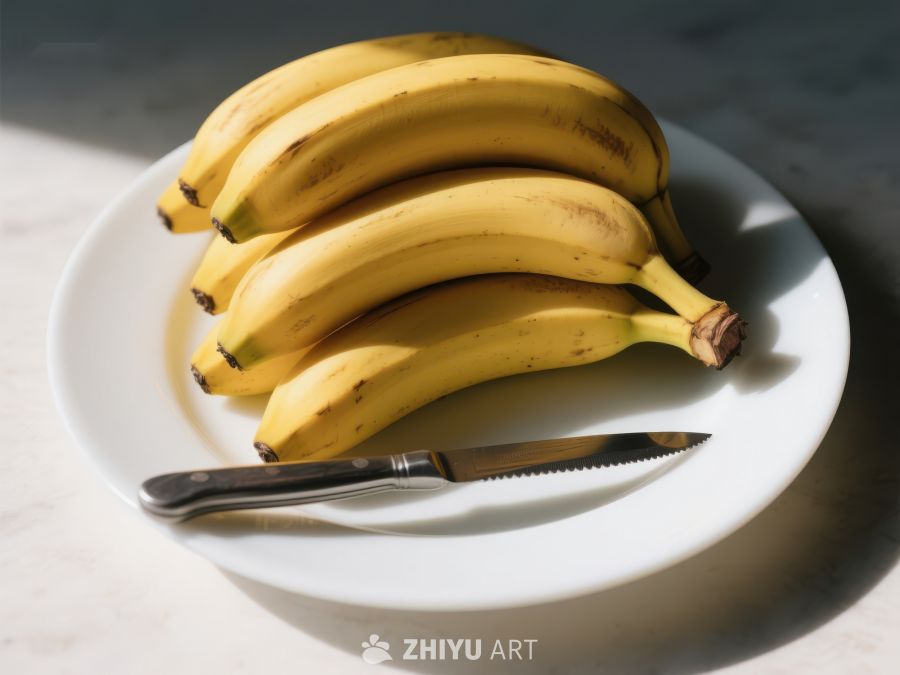 盘中香蕉与刀具 270