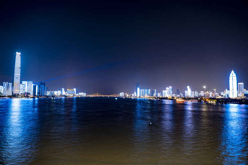 湖北武汉城市夜景灯光