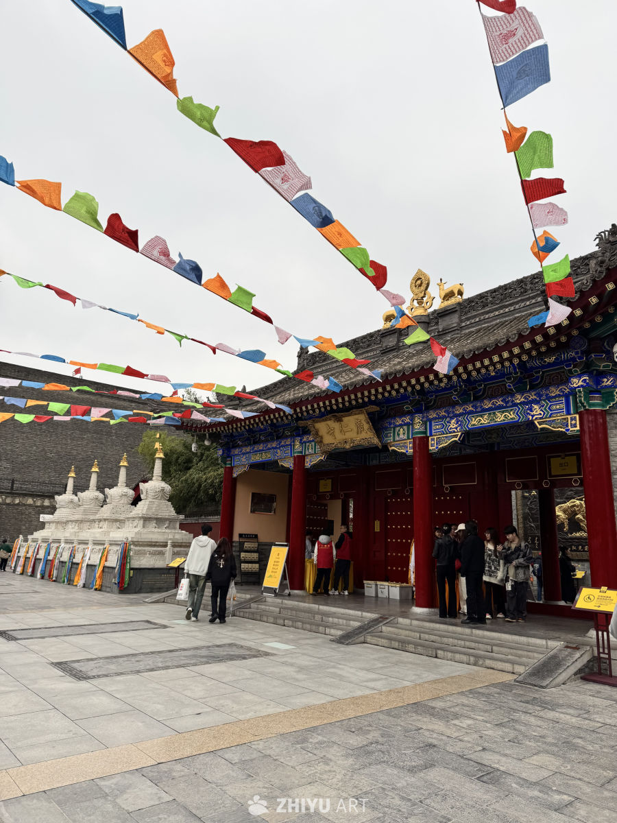 西安广仁寺 古城墙安远门 鼓楼
