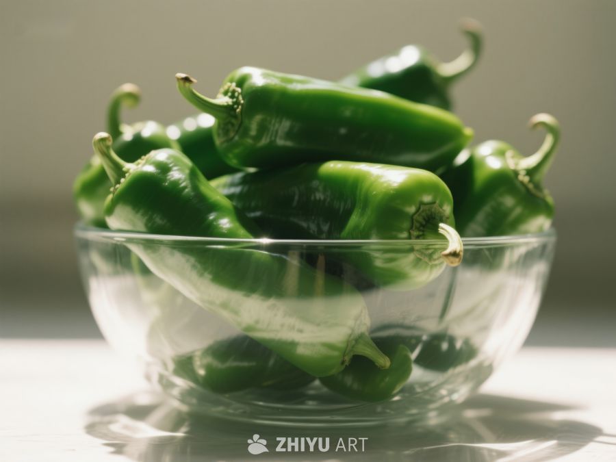 玻璃碗中的青椒 4