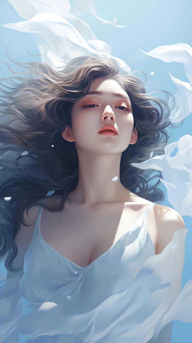浅蓝色唯美背景