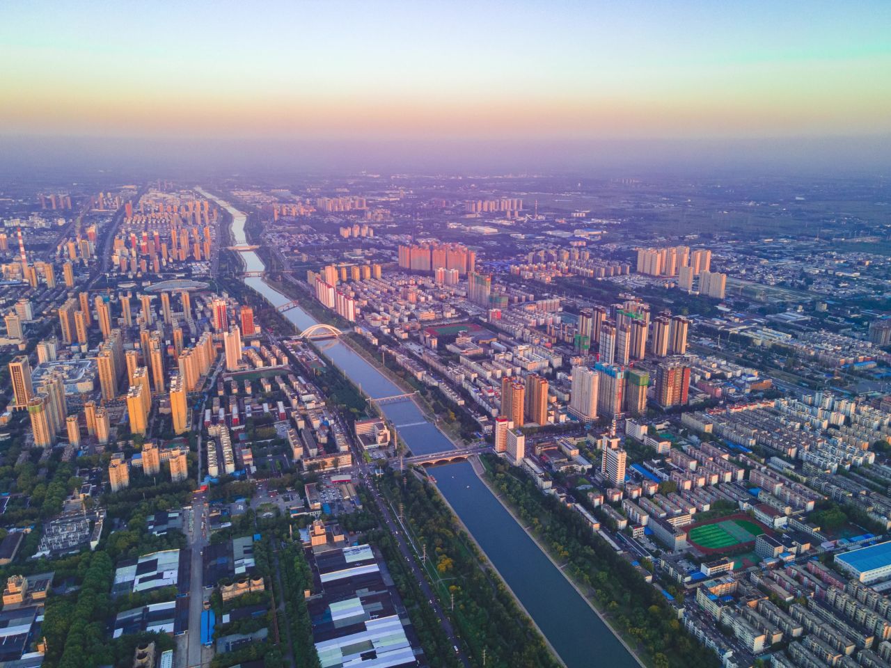 平顶山湛河夏日晚霞延时