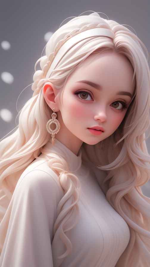 粉色女孩治愈系