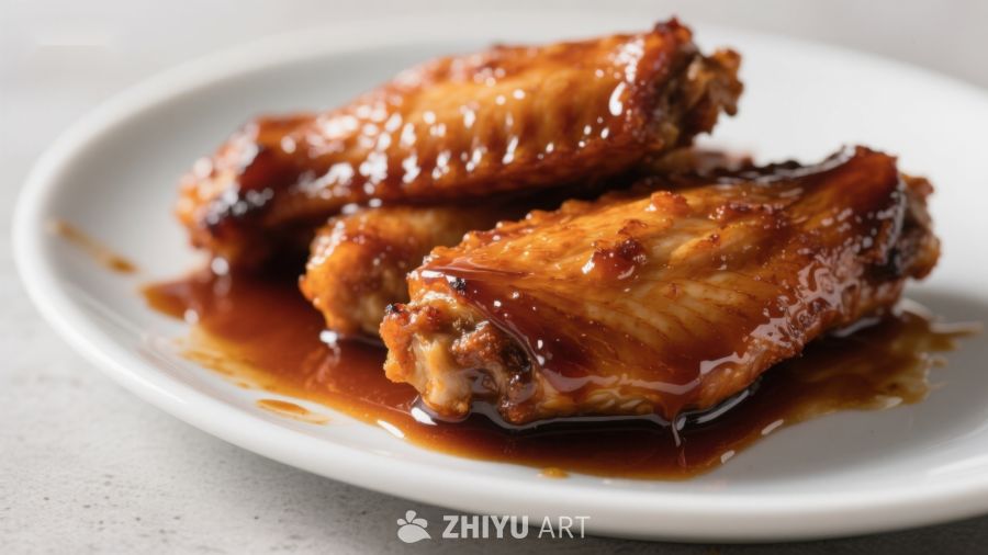 酱汁淋鸡翅，美味诱人