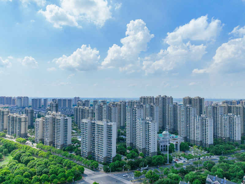 航拍昆山城市风光建筑大景 19