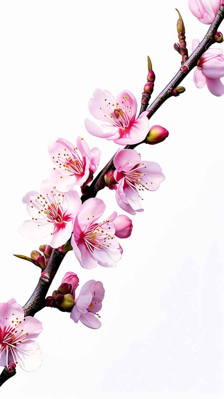 春季桃花元素插画 26