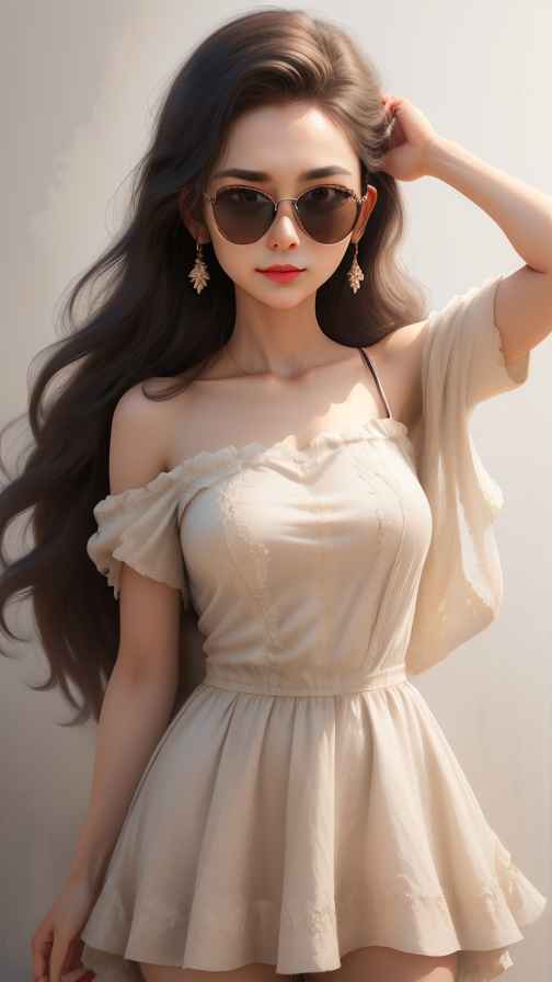 吊带美女