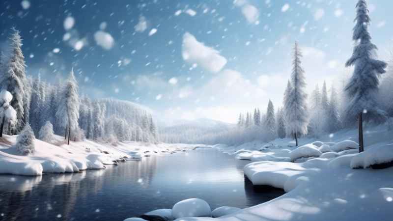 美丽冬季雪景 41