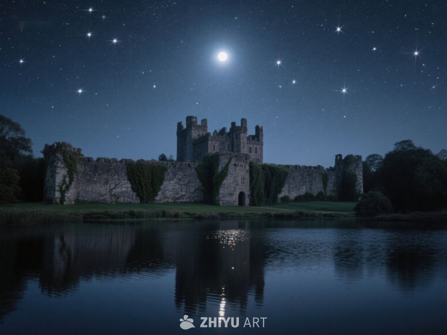 夜空下的古堡倒影 307