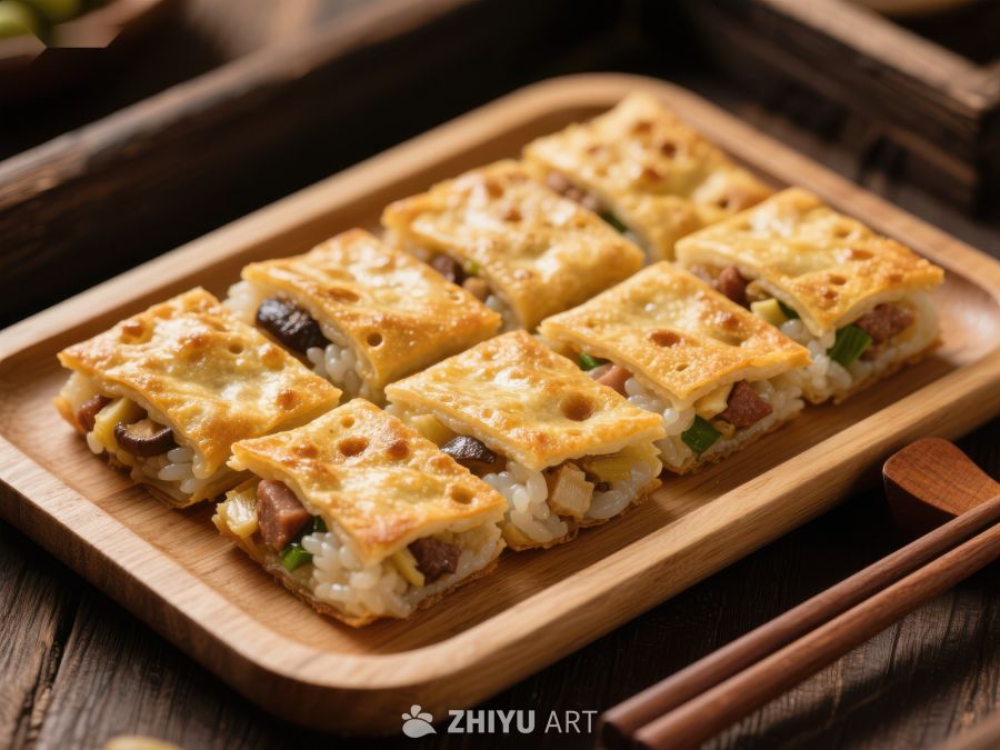 金黄酥脆的三鲜豆皮 480