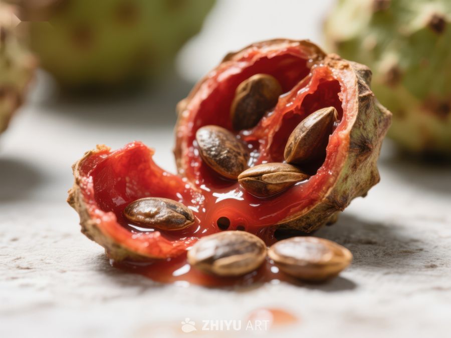 新鲜刺果番荔枝切开展示 683