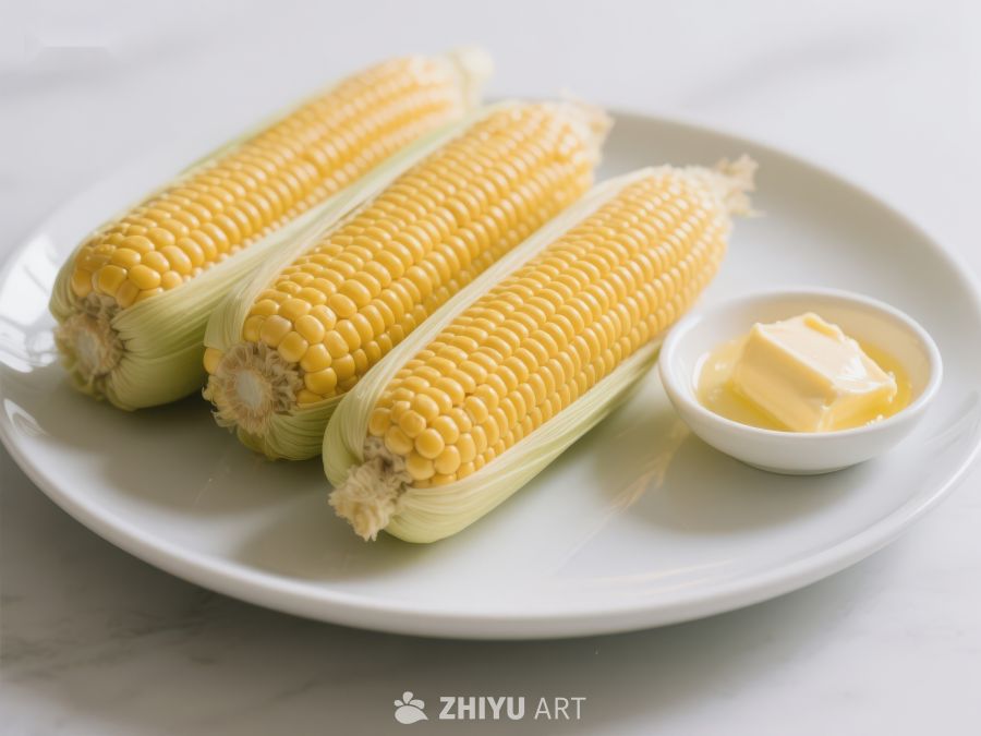 三根玉米配黄油，清新美味 371