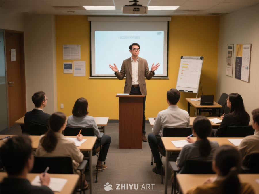 讲师在教室进行演讲 180