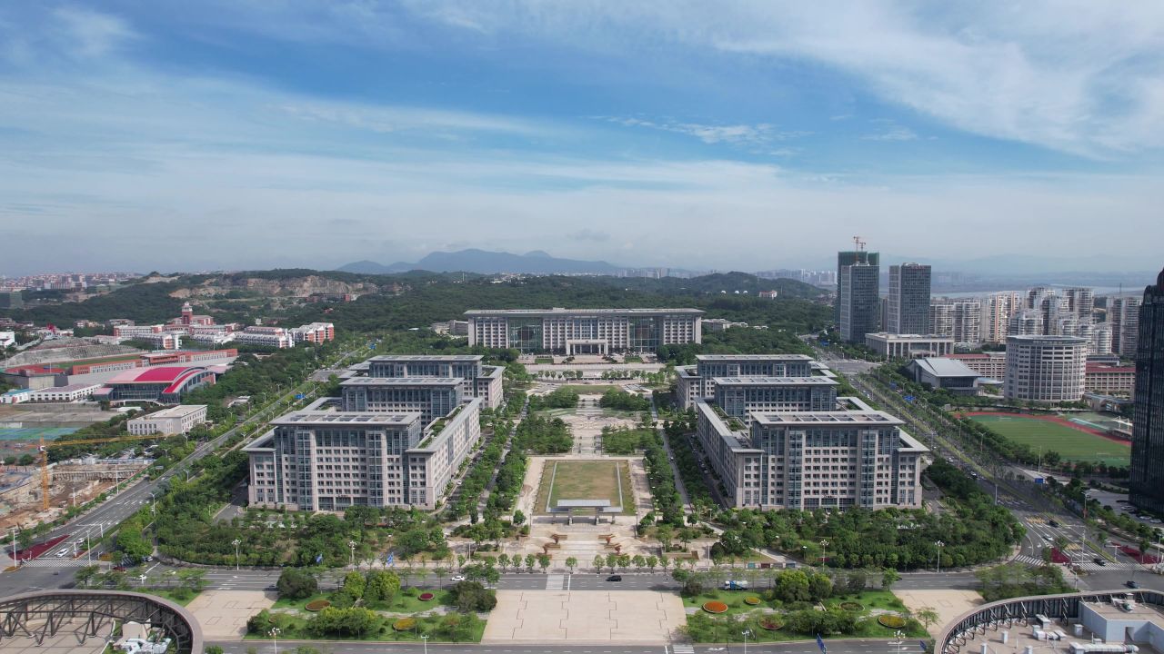 福建泉州城市风光航拍 